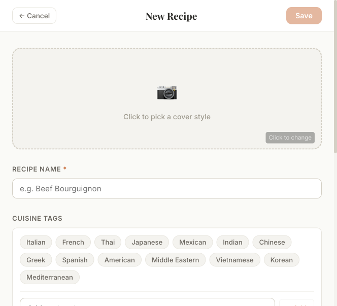A mockup form with a required field and tag selection — the kind of validation behavior you can try before any real backend exists