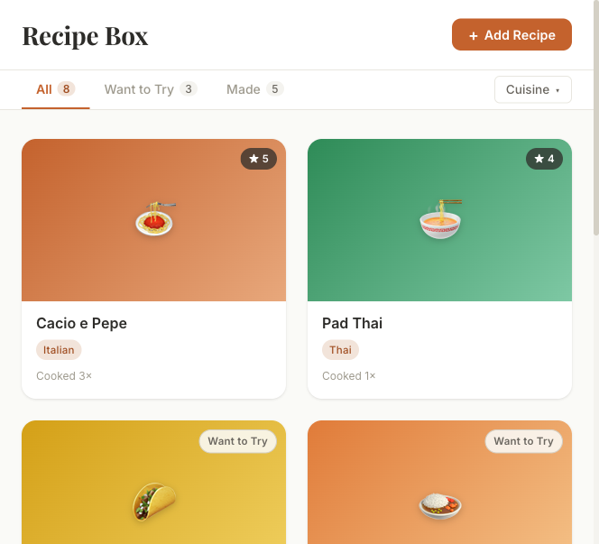 A clickable mockup Remy produced from the plan